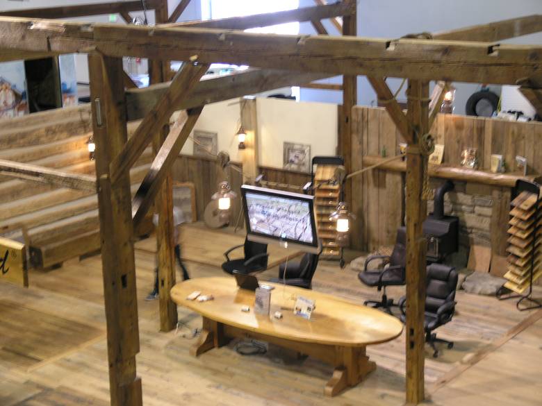 Denver Log and Timbe Frame Show / Trestlewoods "Barn Frame Booth"